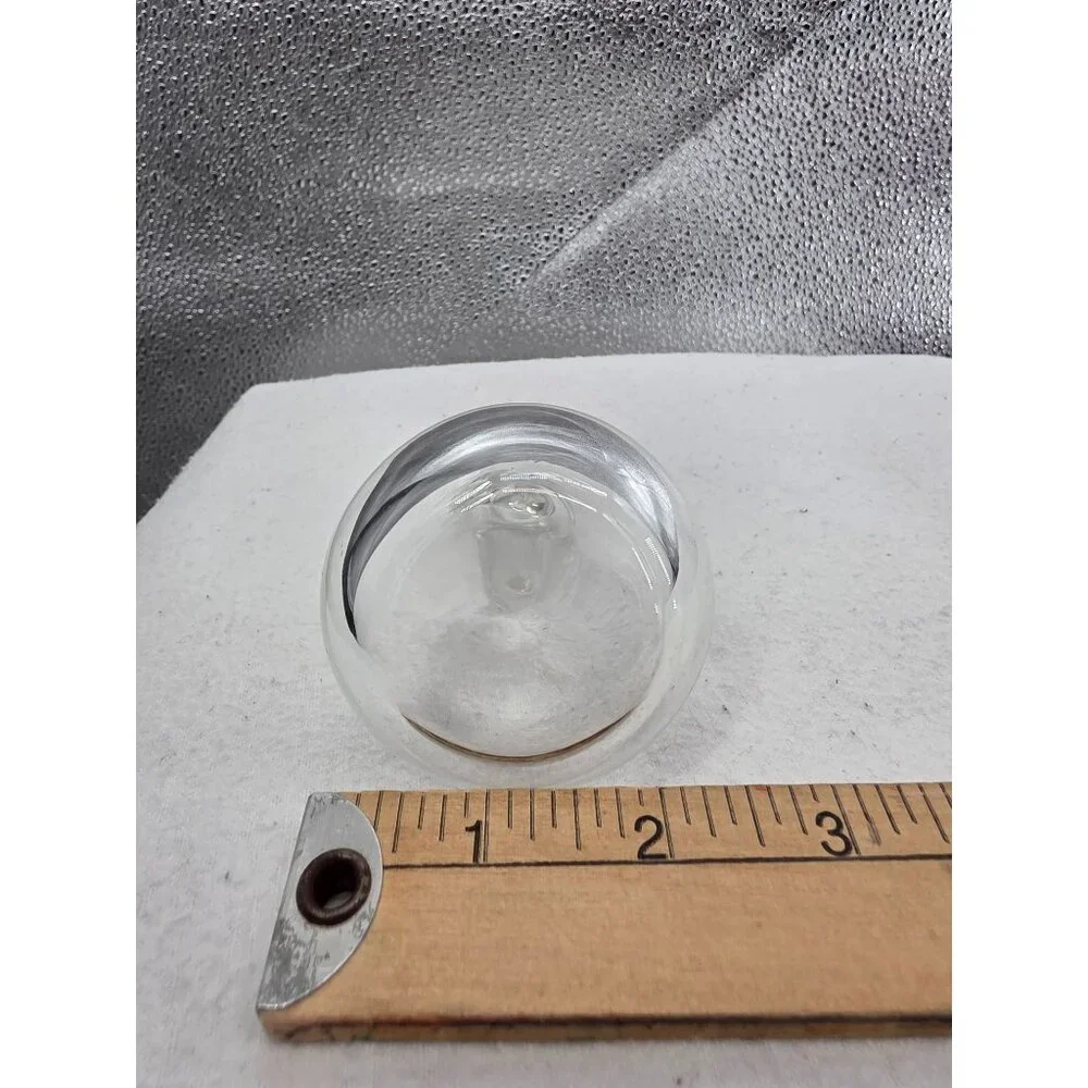 Apple & Pear Clear‎ Glass Figurines  3 Inches